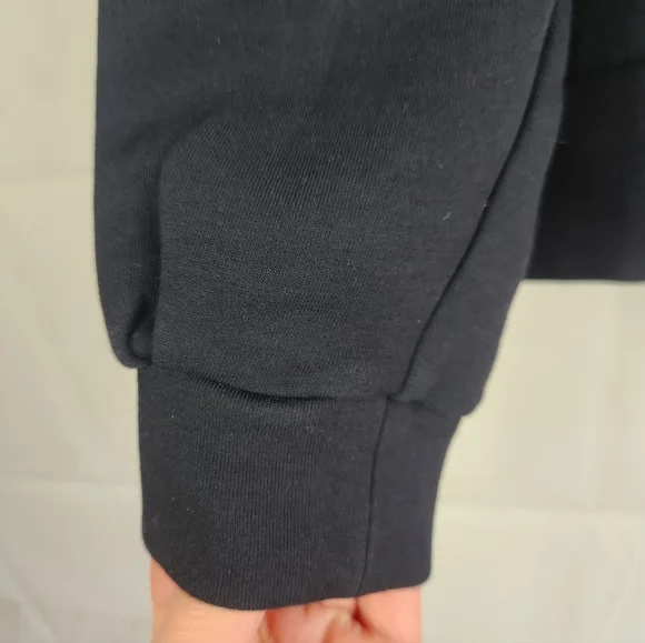 Addison Bay Preppy Athleisure Soft Luxe Varsity Quarter Zip Navy White Black XS - Picture 10 of 13